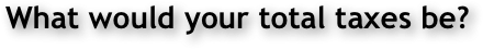 What would your total taxes be?